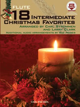 18 INTERMEDIATE CHRISTMAS FAVORITES FLUTE BK/CDROM cover